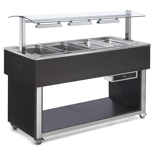 Móvel Buffet Aquecido por Ar Quente para 3x GN 1/1