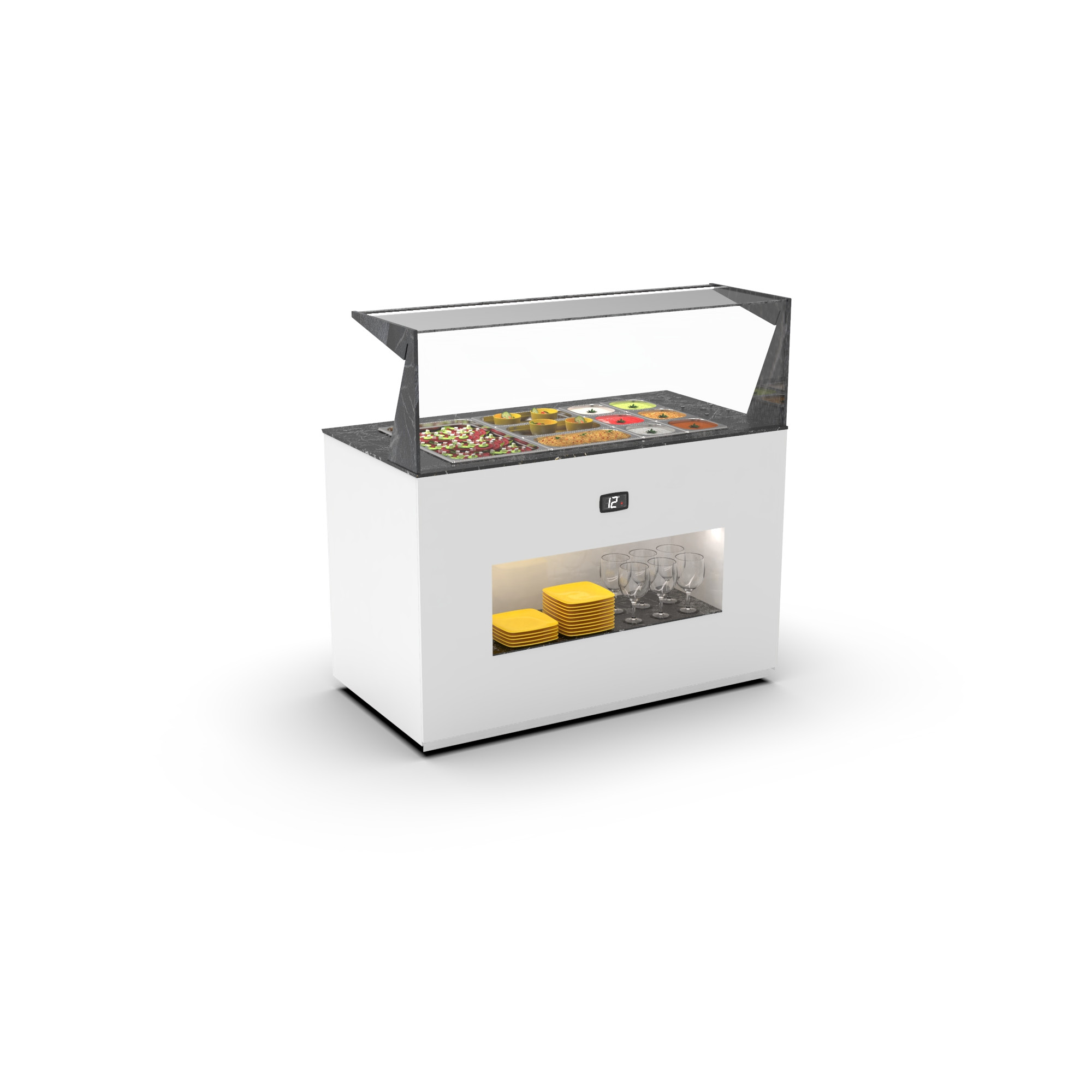 Buffet Self-Service Refrigerado com Iluminação 3xGN1/1