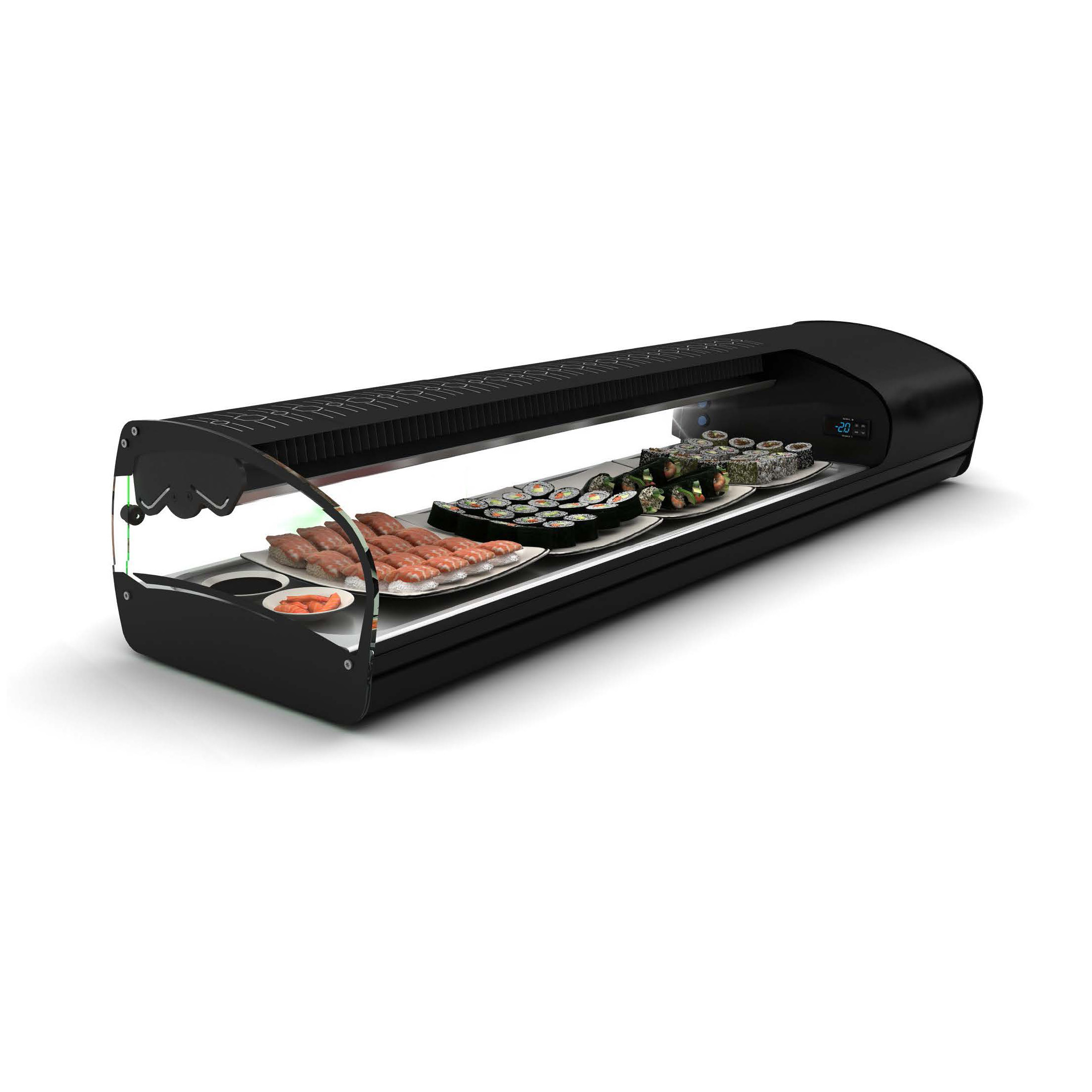 Vitrine Refrigerada para Sushi 1788mm Cuba Plana