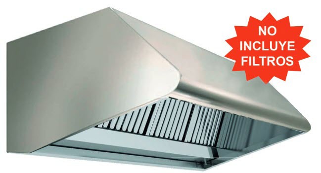 Hotte Industrial com Turbina 2000mm Aço Inox AISI-304