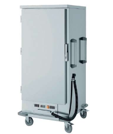 Carro Quente Inox 1 Porta GN2/1 — 17 Tabuleiros