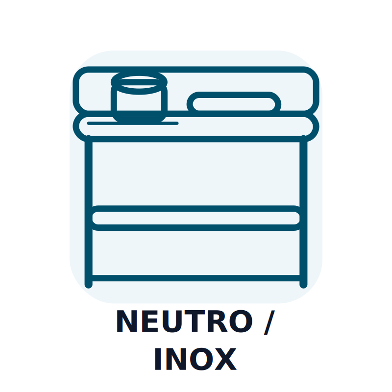 NEUTRO / INOX / PREPARAÇÃO ESTATICA