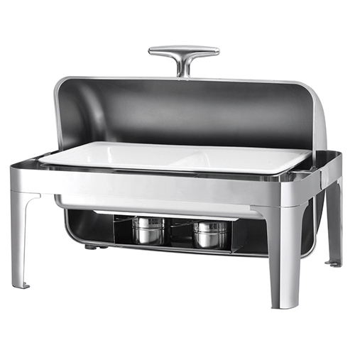 Chaffing Dish Inox com Tampa Retrátil Cromada