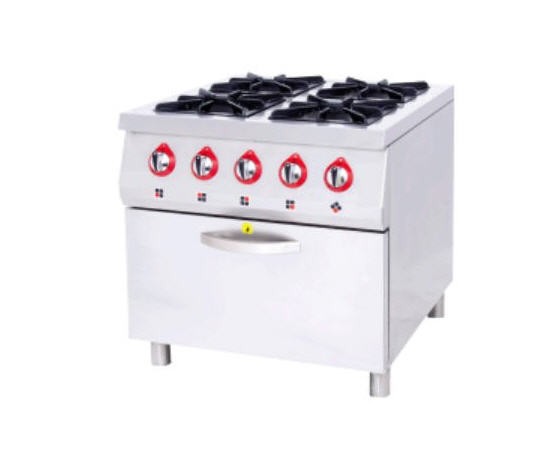 Fogão Industrial a Gás 4 Queimadores com Forno
