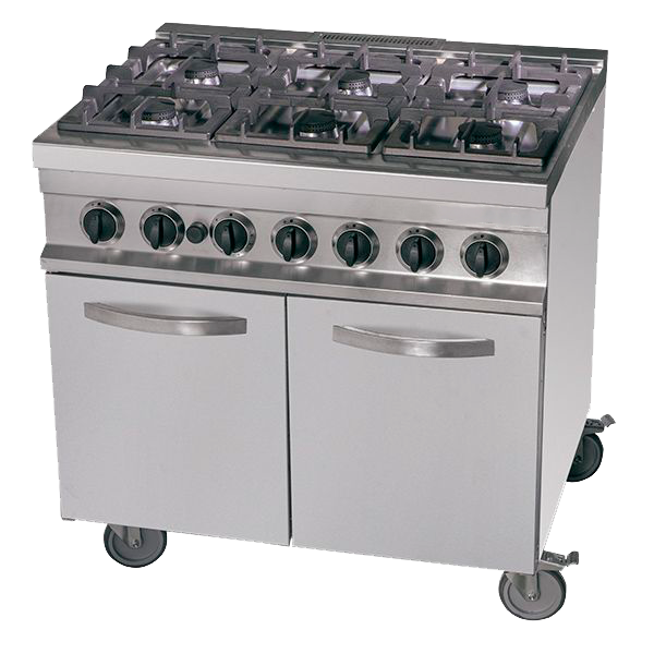 Fogão Industrial a Gás 6 Queimadores com Forno Série 700