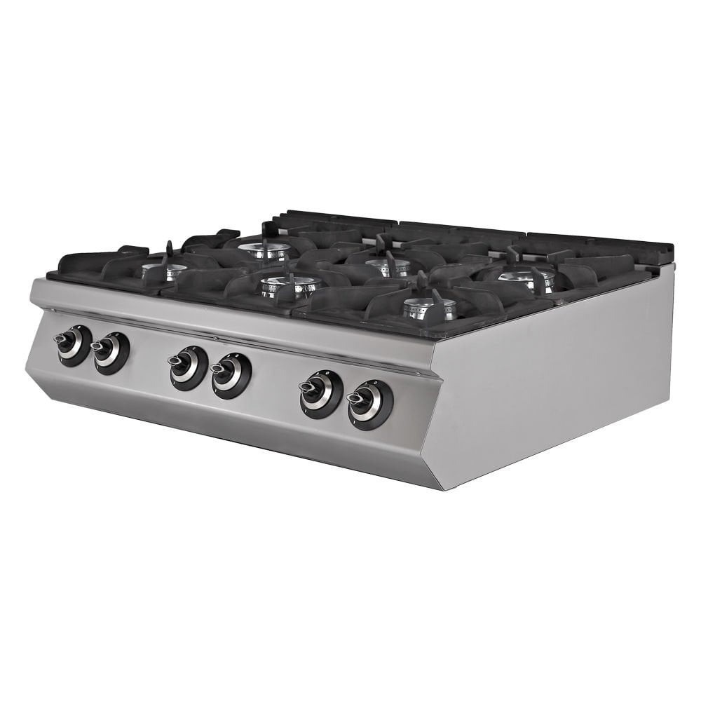 Fogão Industrial a Gás 6 Queimadores Linha 900 de Bancada