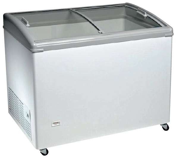 Arca Congeladora Horizontal com Vidro Curvo, 333L
