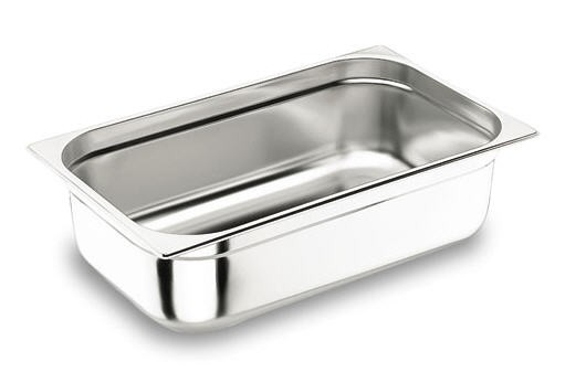 Container Gastronorm GN 1/1 Profissional Liso, Inox, 100mm Profundidade