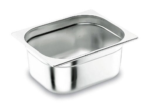 Contentor Gastronorm GN 1/2 Aço Inoxidável Fundo Liso 40mm