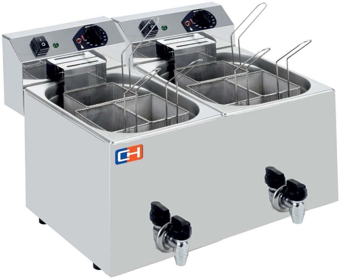 Cozedor de Massas Elétrico Profissional 7+7L - 530x460x370h mm