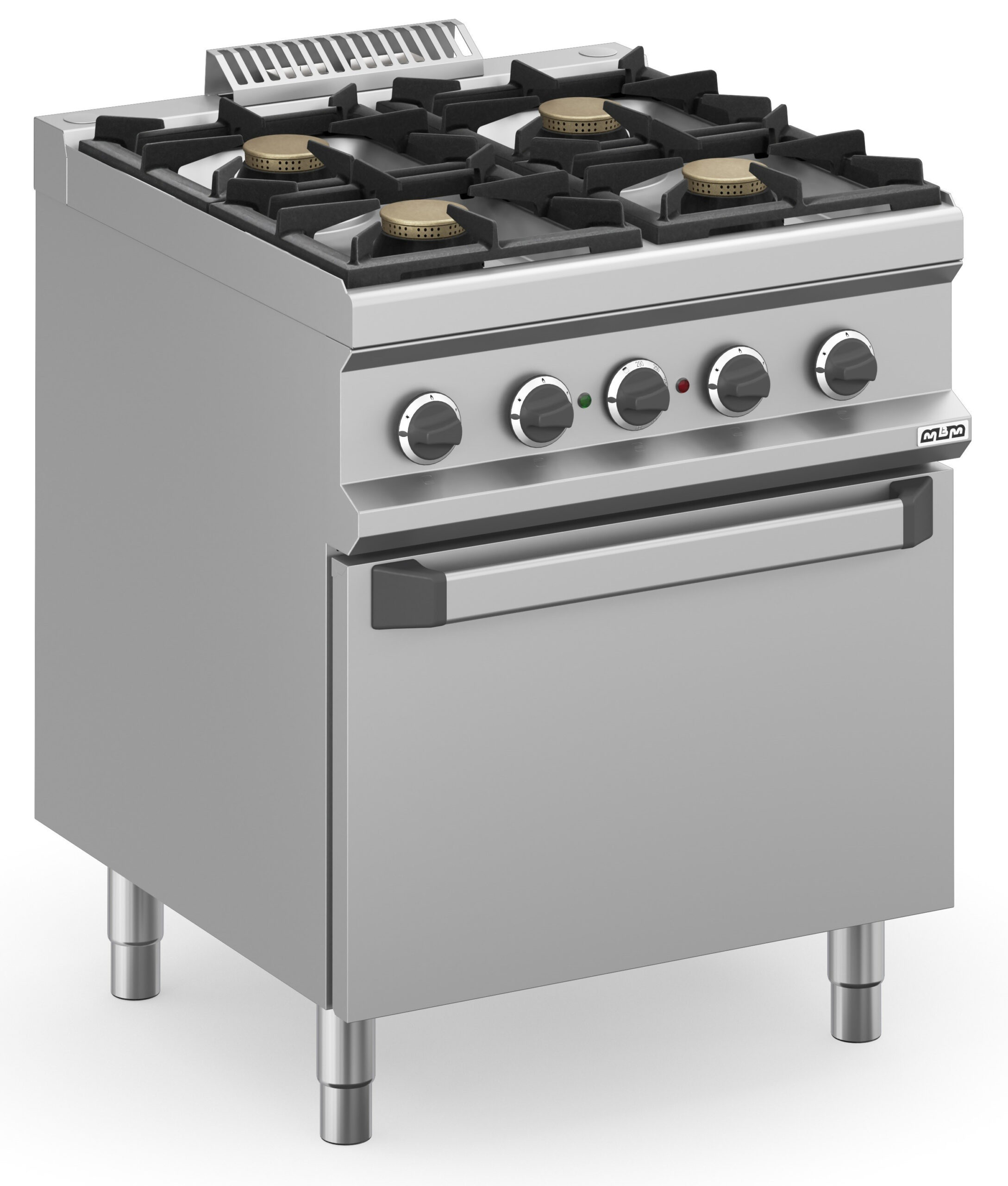Fogão Industrial a Gás 4 Queimadores com Forno Elétrico Estático Linha 700