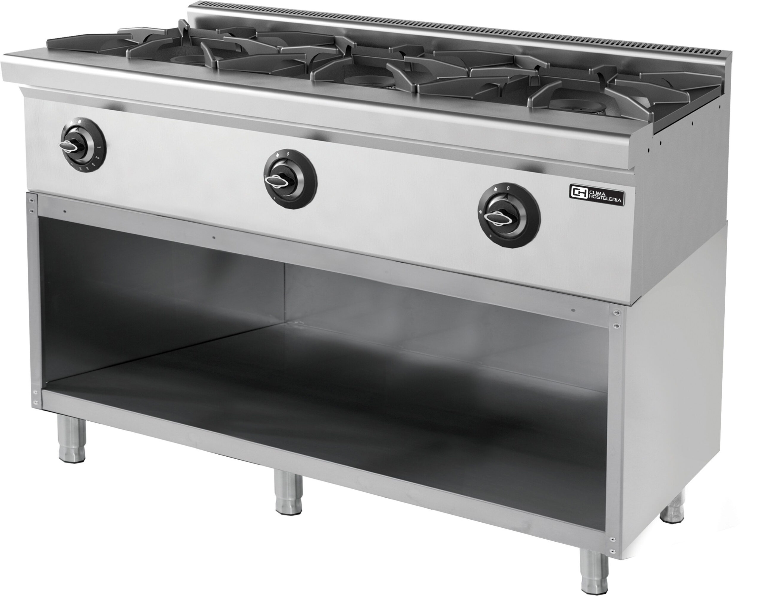 Fogão a Gás Industrial 3 Queimadores 1200x664x850mm