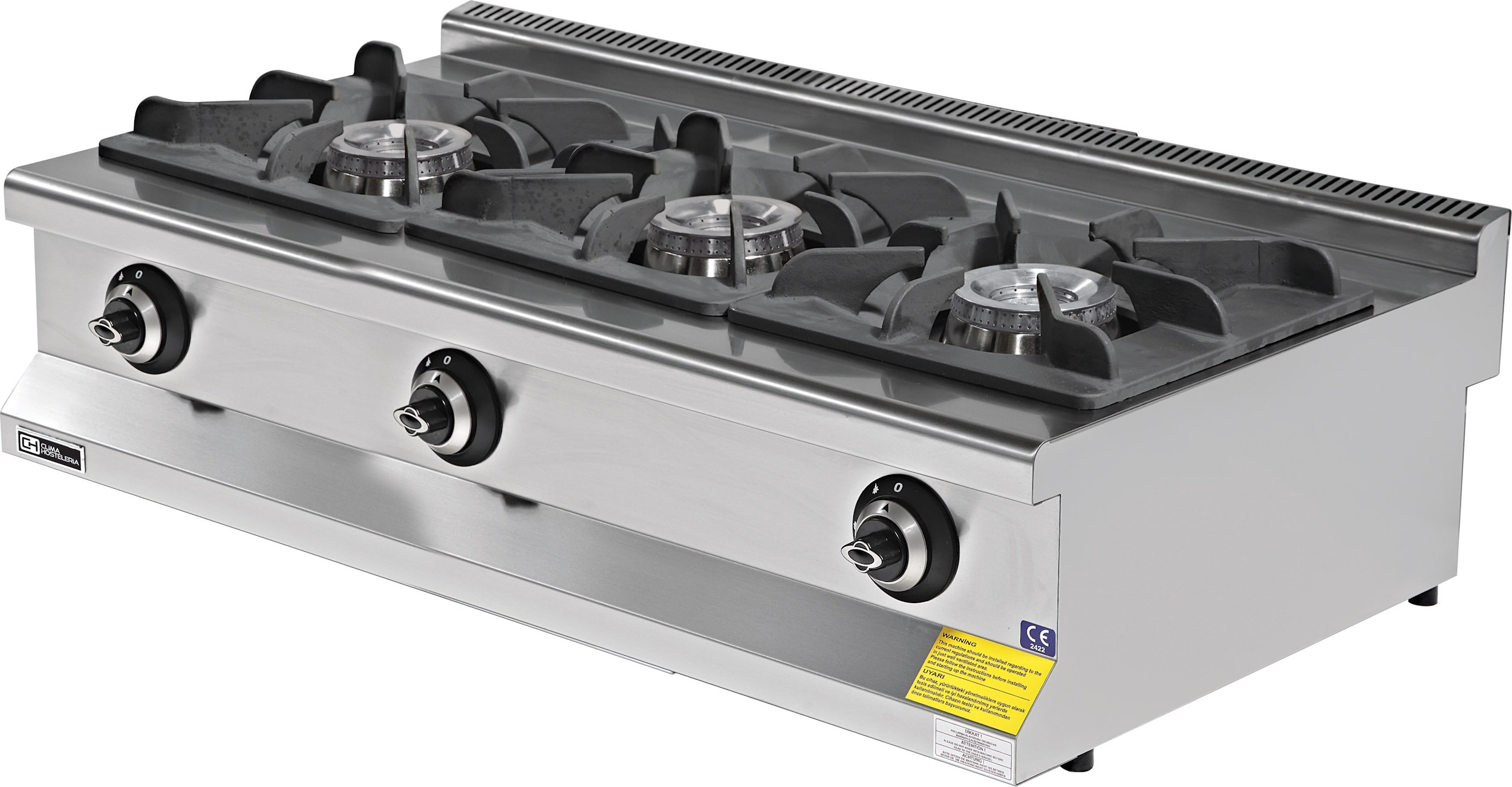 Fogão Industrial a Gás 3 Queimadores Dupla Coroa Linha 600