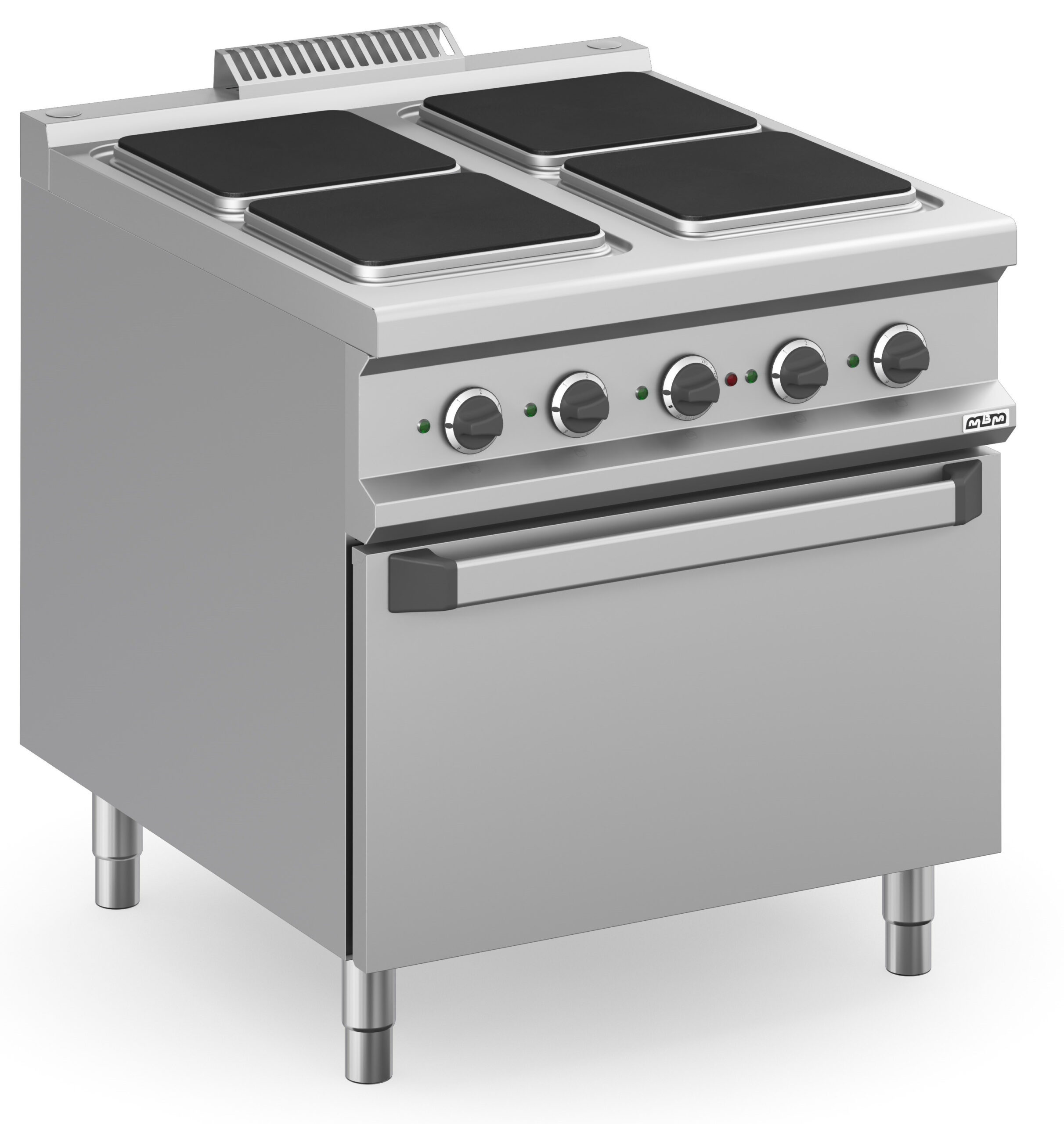 Fogão Elétrico Industrial 4 Zonas com Forno 800x900x850h mm