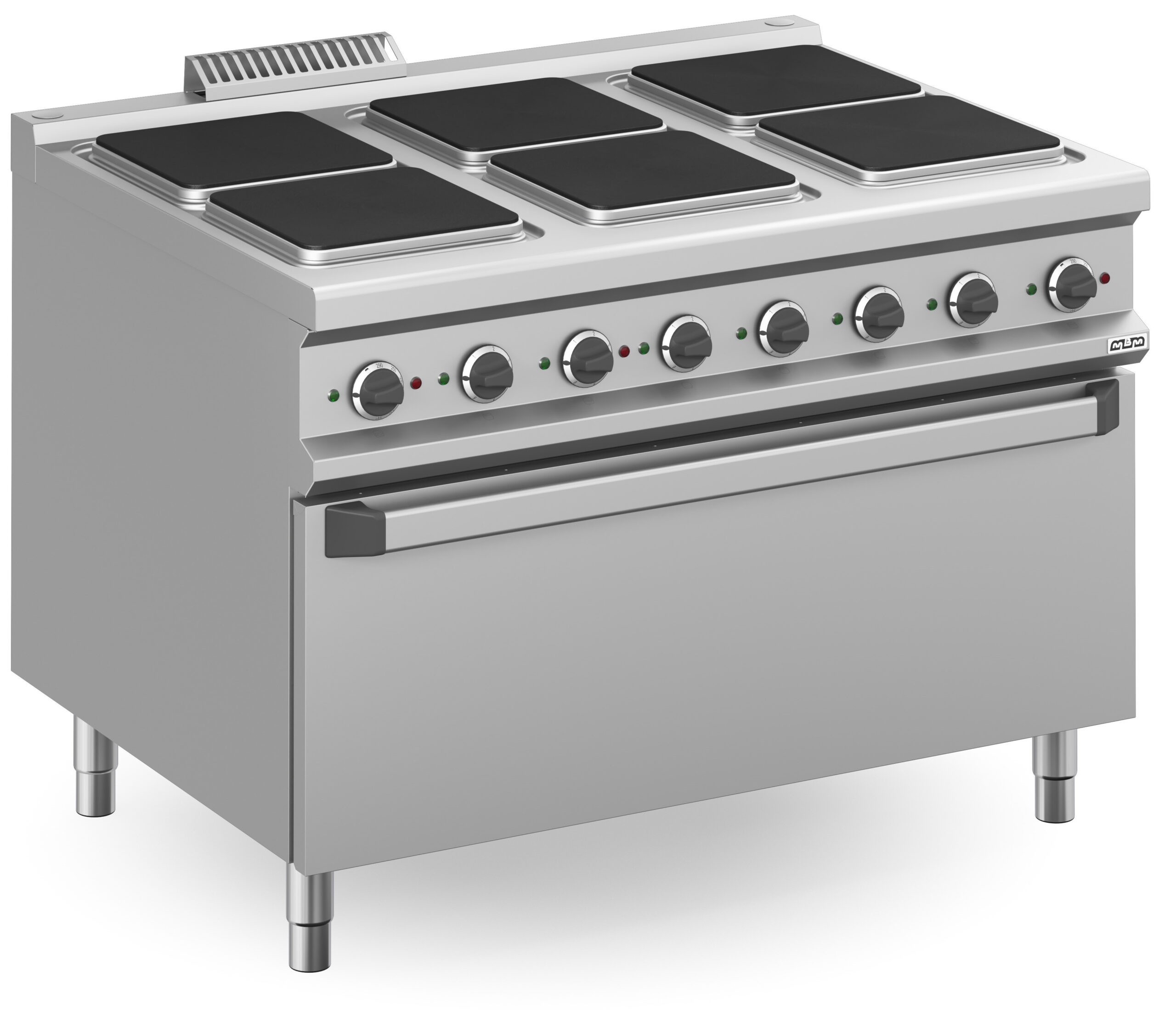 Fogão Industrial Elétrico com Forno Extra Grande, 6 Zonas
