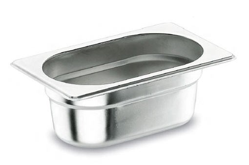 Cuba Gastronorm GN 1/4 AISI 304 Fundo 100mm
