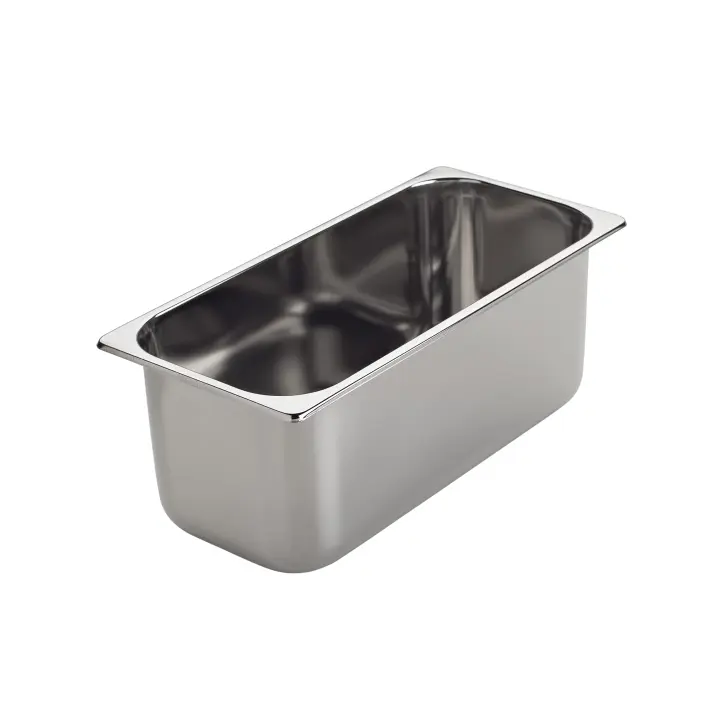 Cubeta Inox para Gelados GN 1/2, 360x165mm