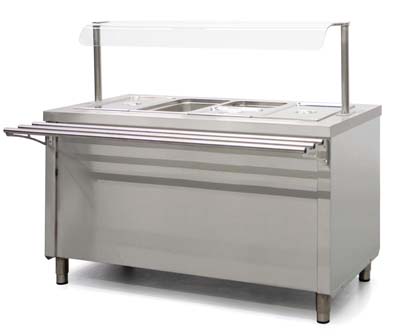 Self-Service Banho-Maria com Estufa — 4 GN 1/1