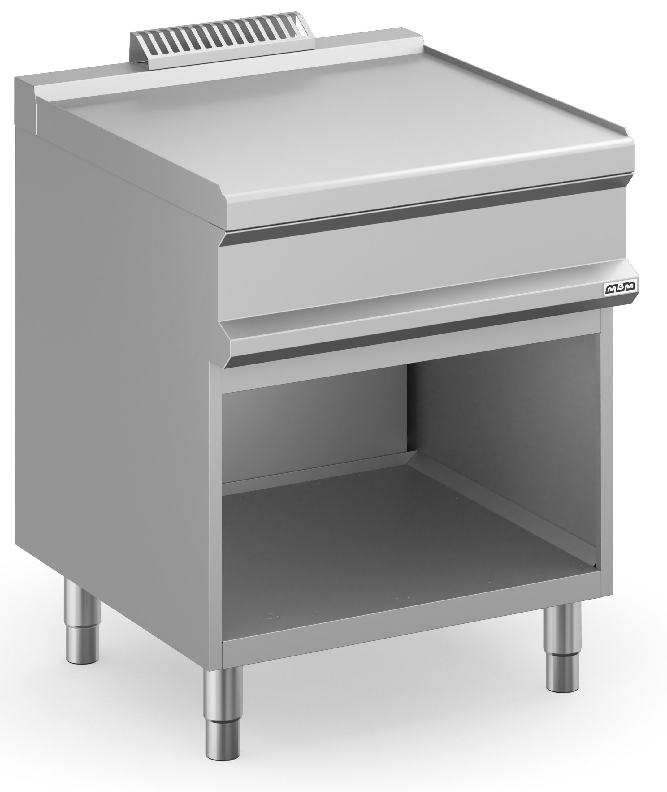 Módulo Neutro Inox com Armário Aberto Linha 700