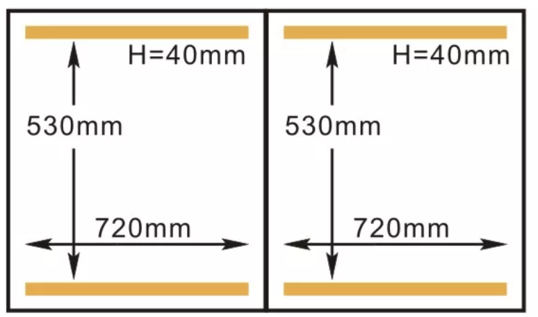 Máquina de Vácuo Profissional Campana Dupla 720mm