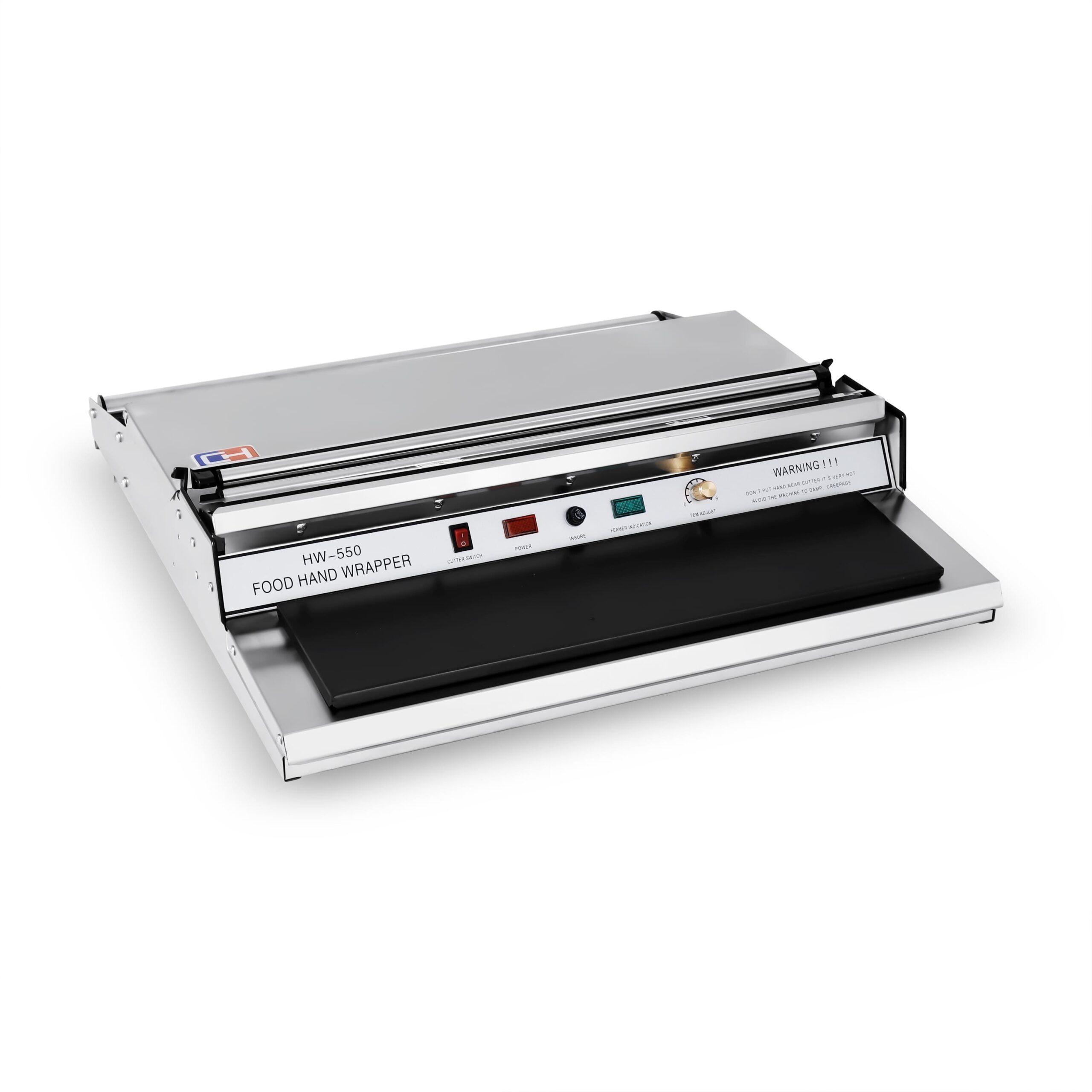 Envolvedora de Filme para Alimentos 550 mm de Aço Inoxidável