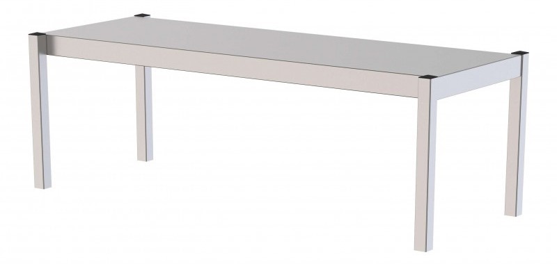 Estante de Sobremesa Simples de Aço Inoxidável 2000x350x350mm