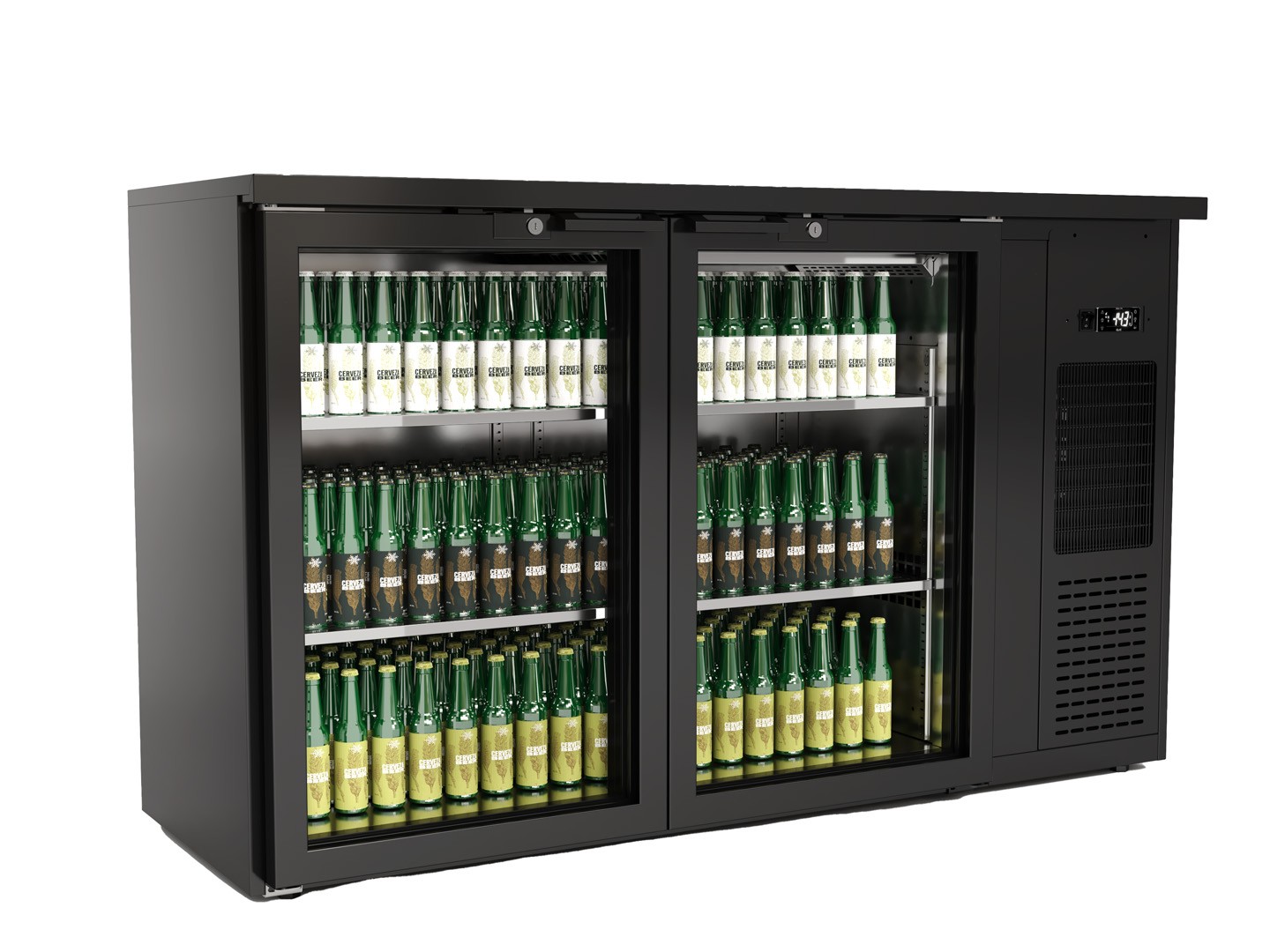 Expositor Refrigerado 2 Portas Vidro 1435mm