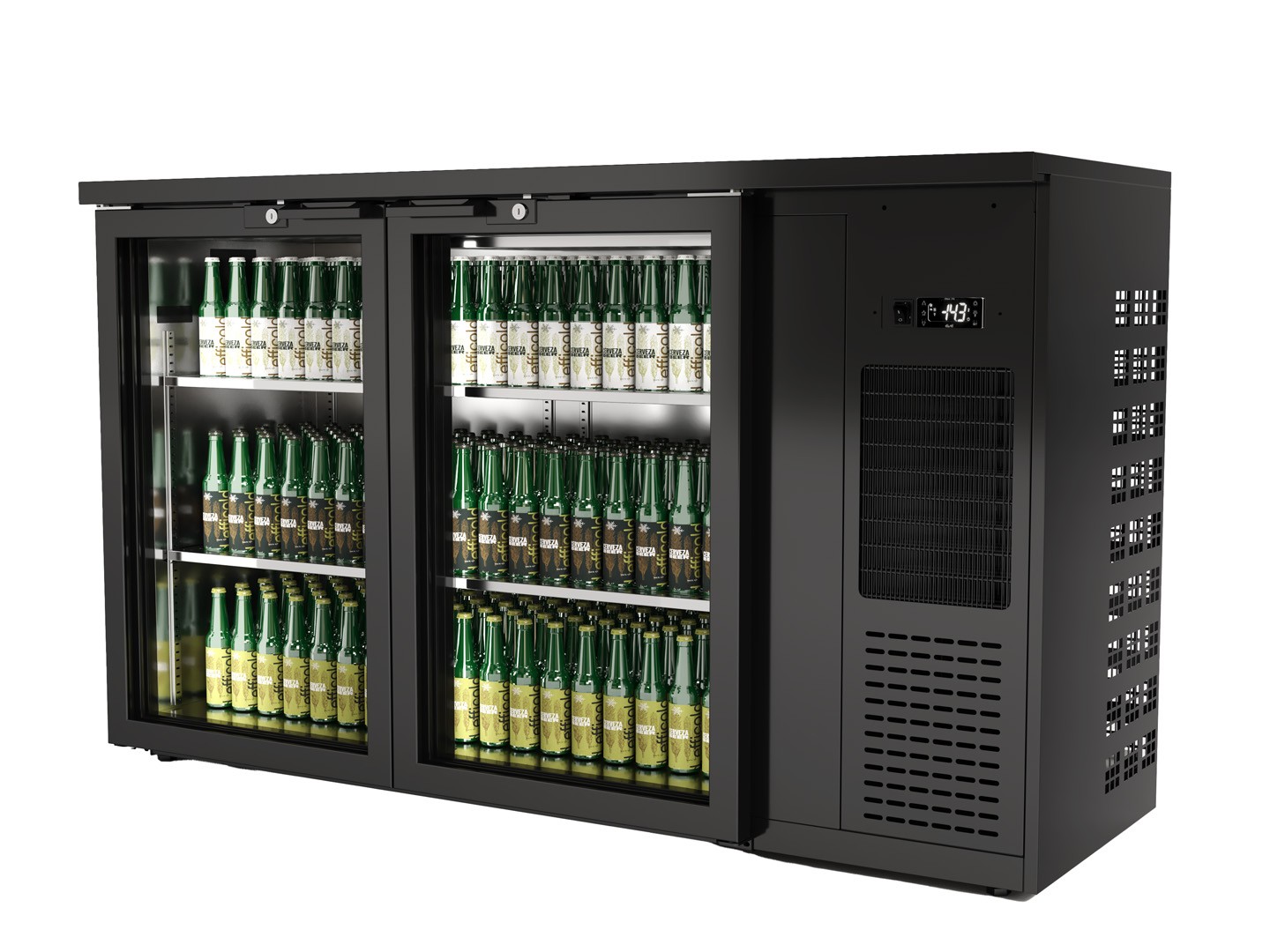 Expositor Refrigerado 2 Portas Vidro 1435mm