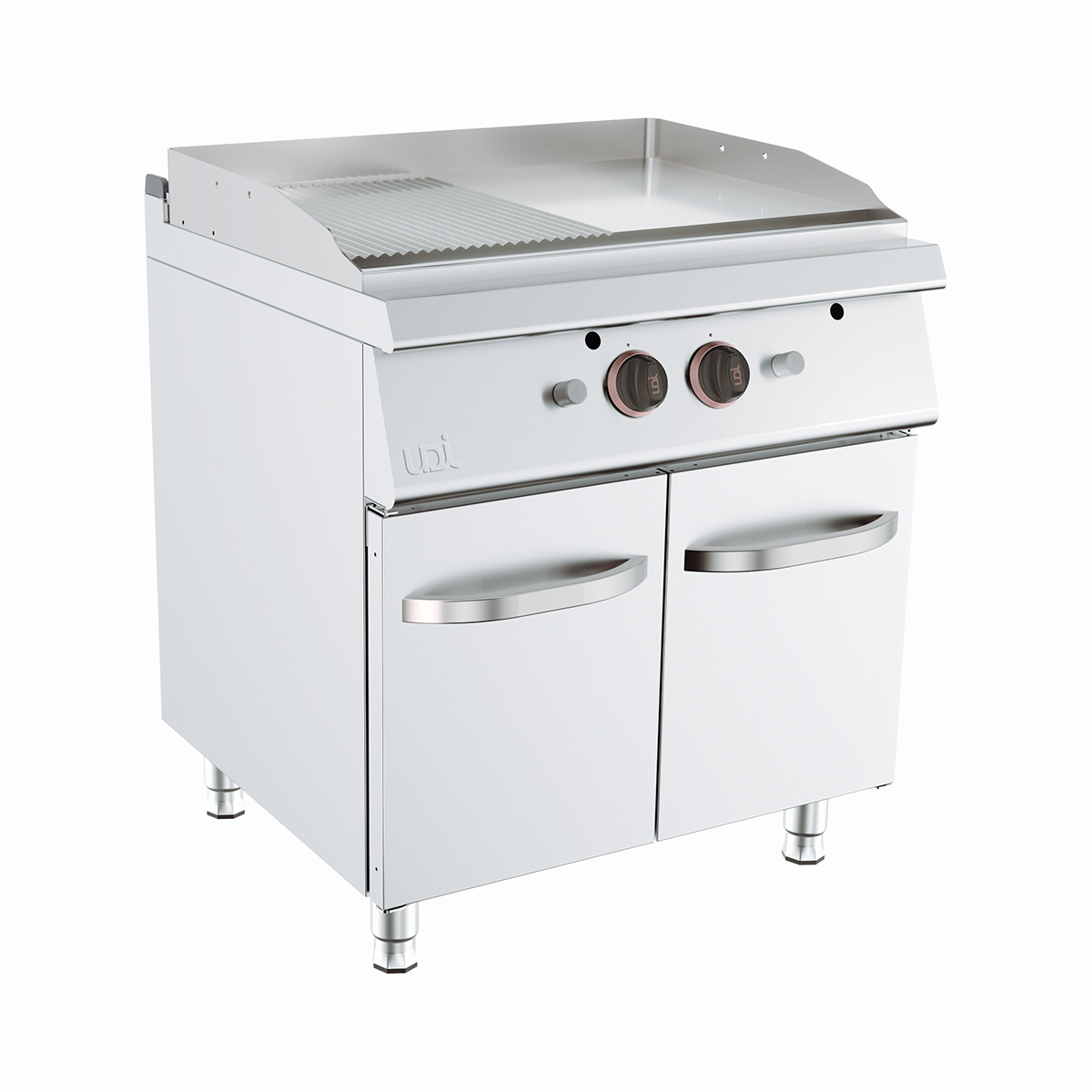 Fry-top Duplo Misto a Gás Cromoduro Linha 700 c/ Armário