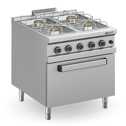Fogão Industrial 4 Queimadores a Gás com Forno GN2/1