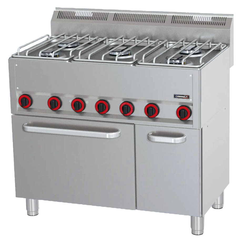 Fogão Gás 5 Bicos com Forno Elétrico Ventilado GN 1/1