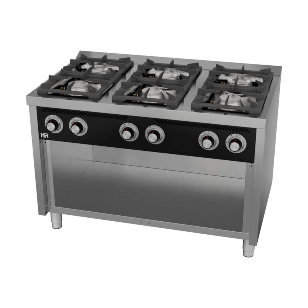 Fogão Industrial a Gás 6 Queimadores 1200mm Linha 750