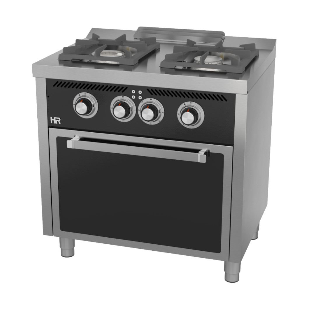 Fogão Industrial a Gás 2 Queimadores c/ Forno Elétrico