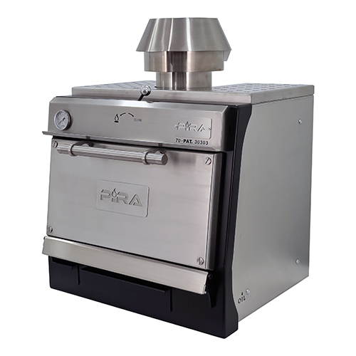 Forno a Carvão com Porta Cega de 60 kg/h