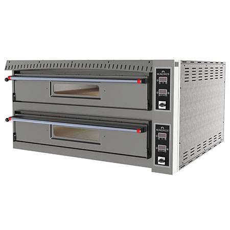 Forno Elétrico de Pizza com 2 Câmaras Refratárias