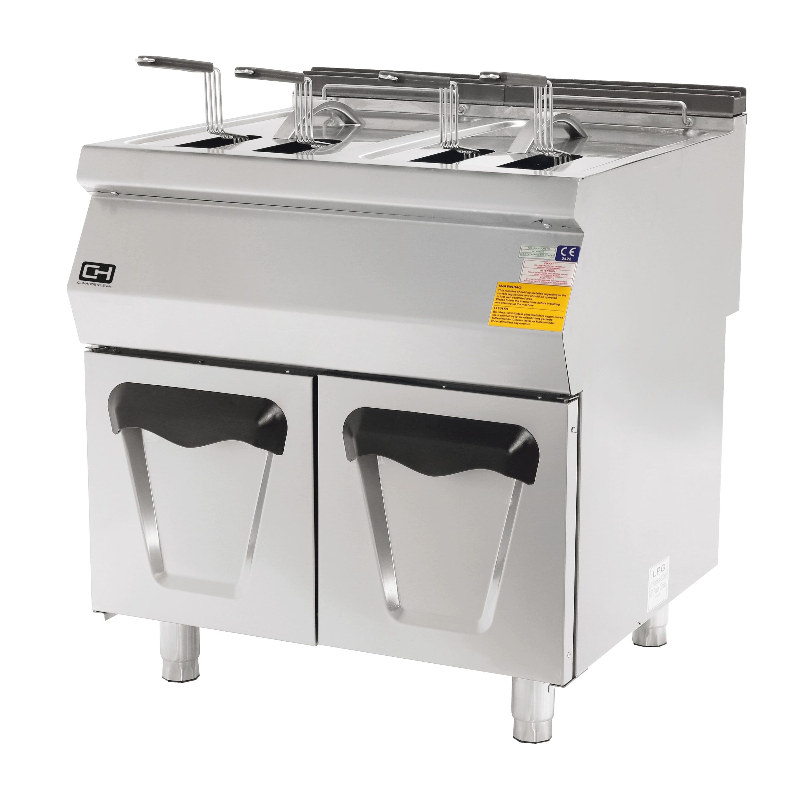 Fritadeira Industrial a Gás 24+24L Linha 900