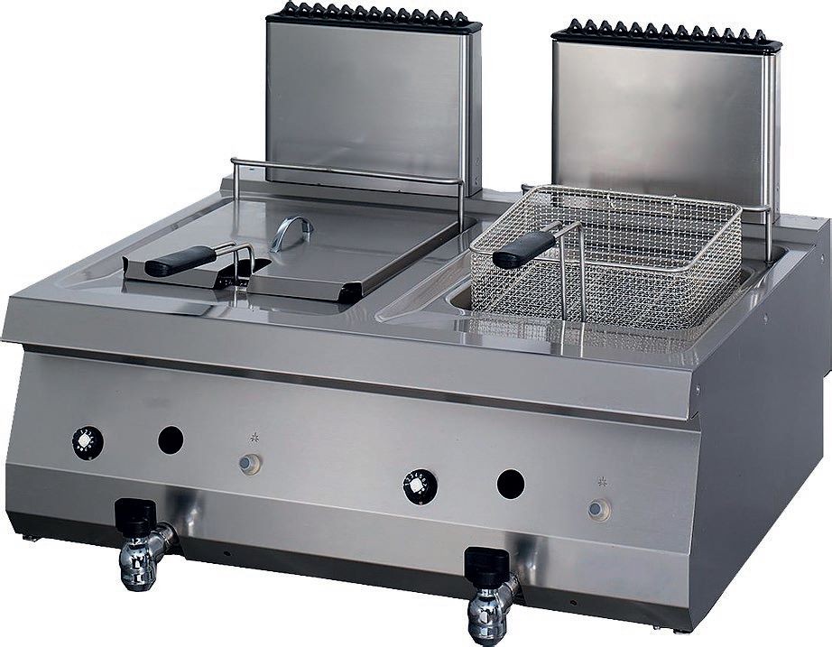 Fritadeira Industrial a Gás Dupla 2x12L - Linha 700
