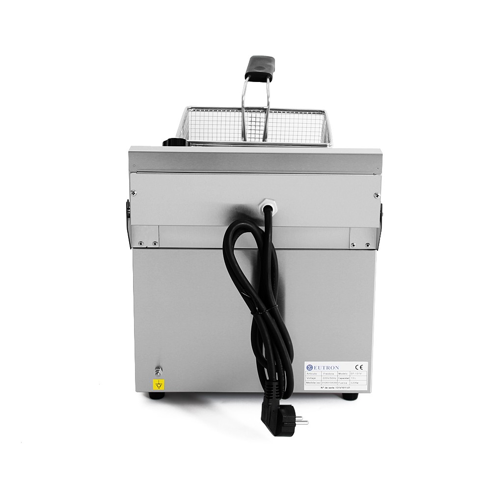 Fritadeira Elétrica Industrial 10L Cuba Simples 3,25kW