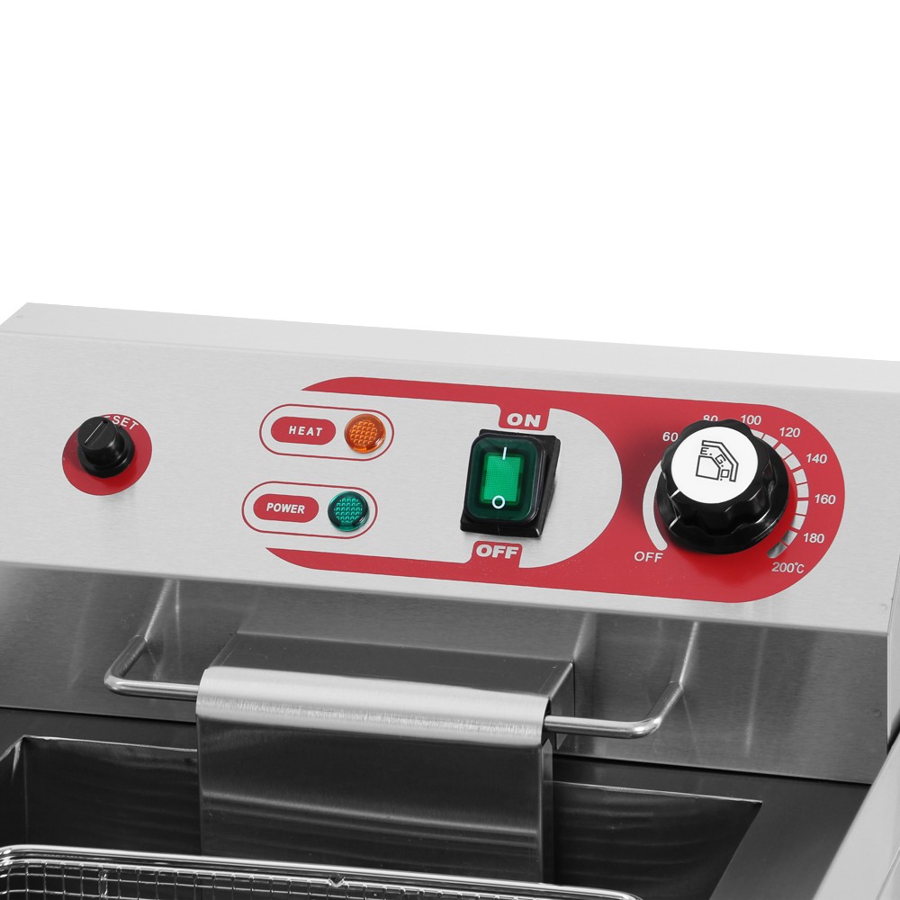 Fritadeira Elétrica Industrial 10L Cuba Simples 3,25kW