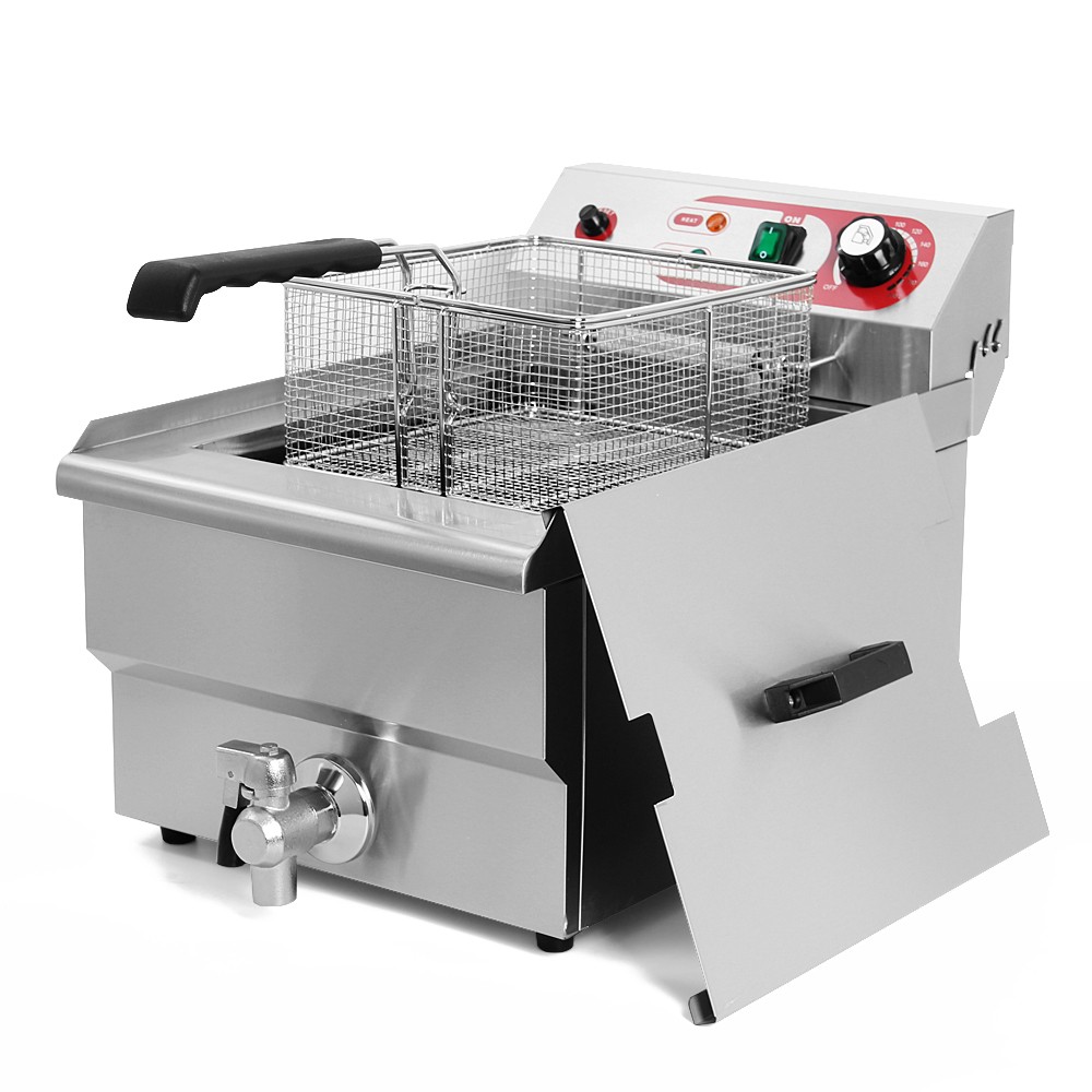 Fritadeira Elétrica Industrial 10L Cuba Simples 3,25kW