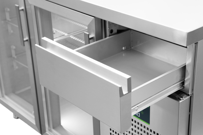 Balcão Refrigerado Inox 2 Portas 335L