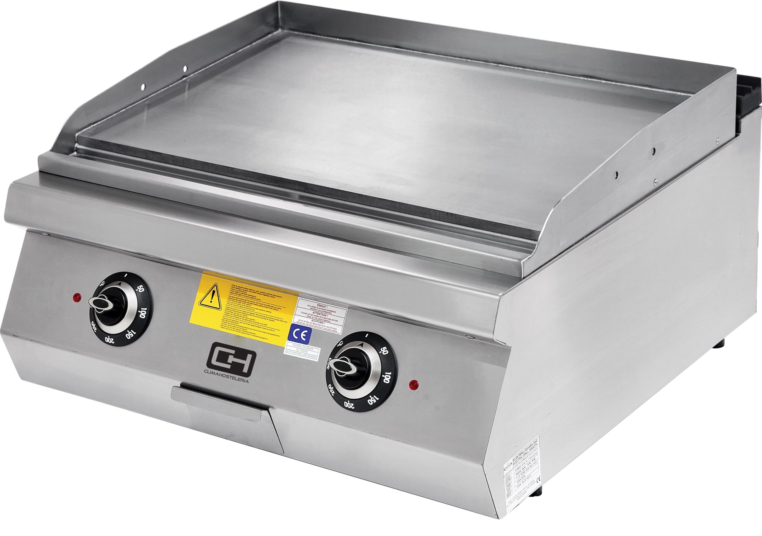 Chapa de Grelhar Elétrica Cromo Duro 12kW 800x900mm