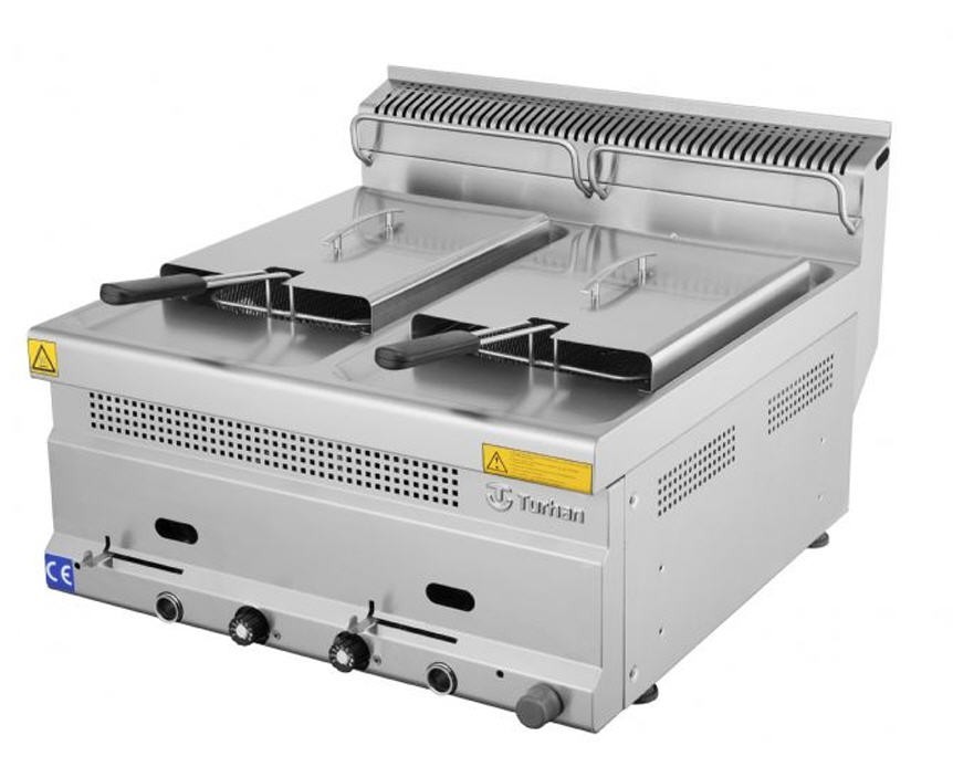 Fritadeira a Gás Profissional Dupla 18L | Linha 550/600