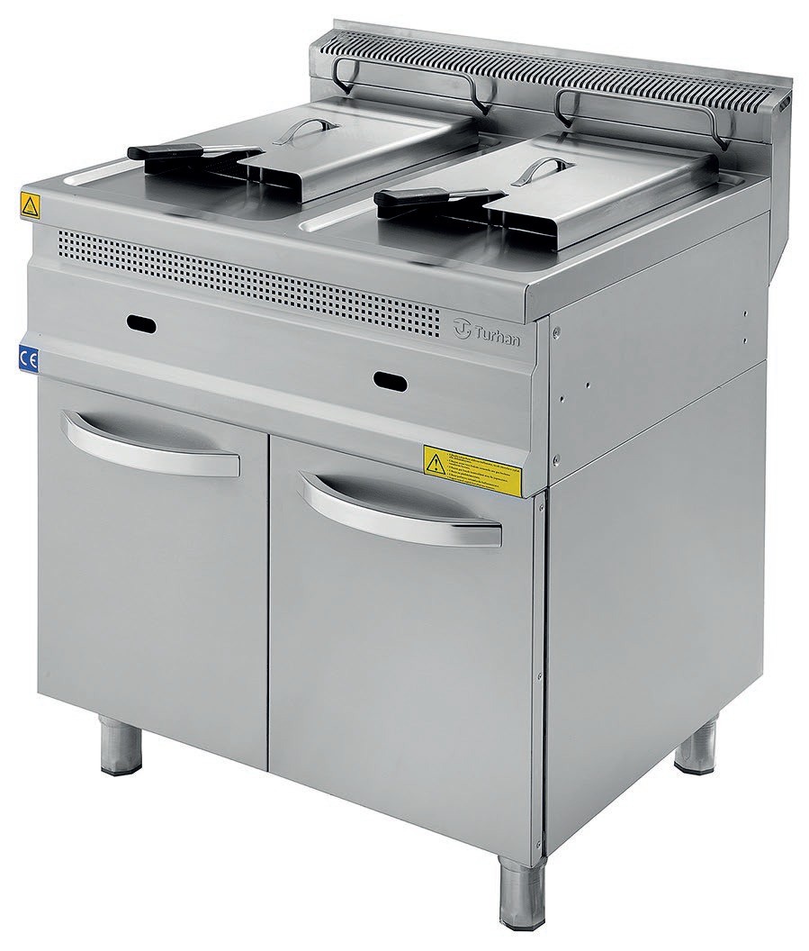 Fritadeira Profissional Dupla a Gás 15L+15L Linha 700