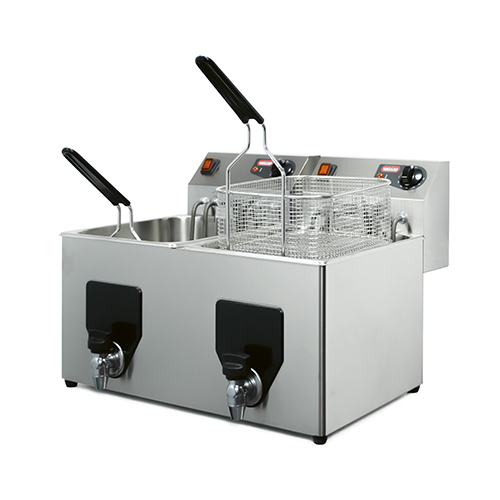 Fritadeira Elétrica de Bancada 8+8L - Dupla