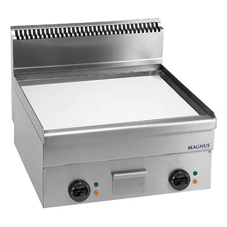 Fry-top Elétrico Duplo, Placa Lisa Cromoduro 600x600mm