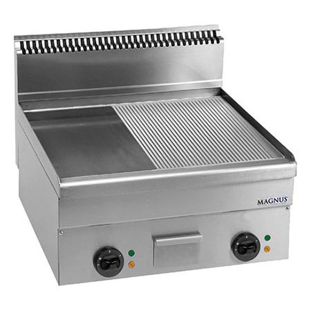 Fry-top Elétrico Duplo, Placa Mista Cromodura 600x510 mm, Bancada