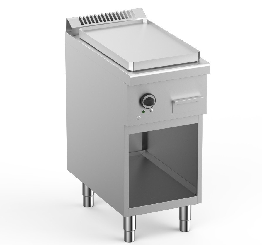 Fry-Top Elétrico de Aço Retificado 40 cm com Armário 4 kW