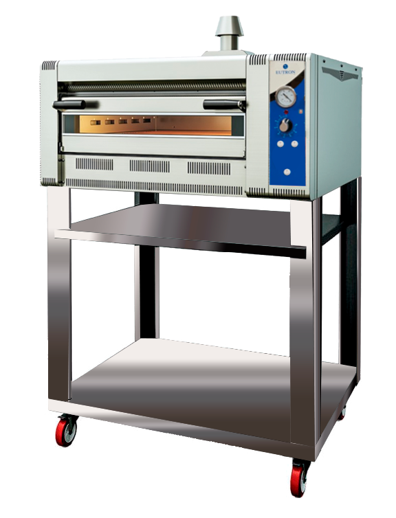 Forno Industrial a Gás para 6 Pizzas 33cm com Suporte