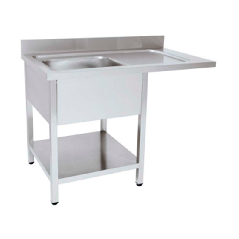 Lavadouro com Tampo de Apoio e Patas Reguláveis 1200x600